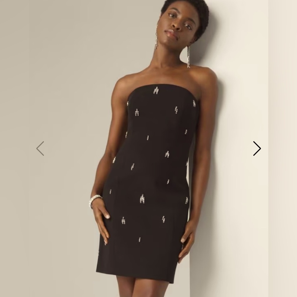 White House Black Market Strapless Black Dress. NWT Brand new!!!